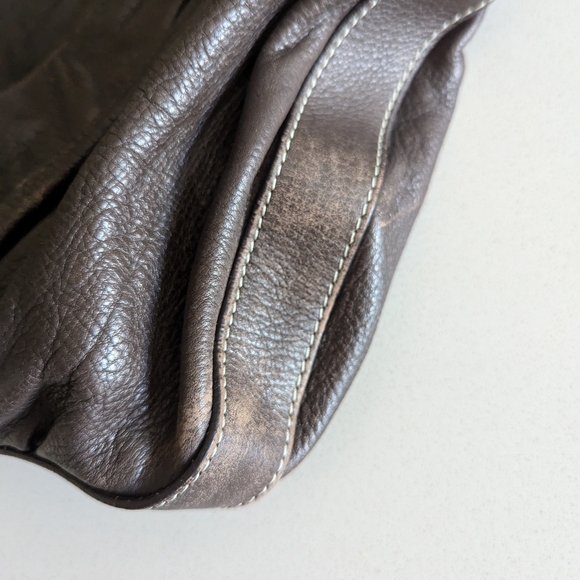 Cole Haan Dark Brown Leather Shoulder Bag - Picture 5 of 11